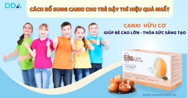 CÁCH BỔ SUNG CANXI CHO TRẺ DẬY THÌ HIỆU QUẢ NHẤT
